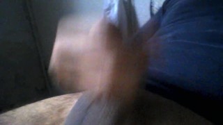 Hot German cums his milk on his cock