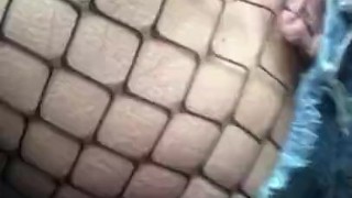 A flash with fishnets