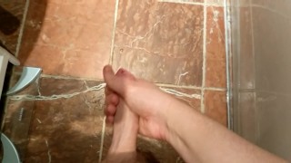 Cumming on my friends bathroom floor