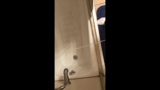 Me peeing in the shower