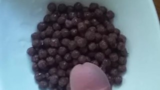 boy cum in breakfast