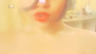 Arabian Boobie plays with herself