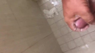 Shower solo jerk off