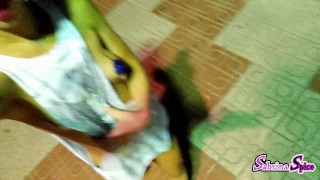 Glitter Girl goes risky public "teaser"