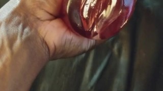 BBC Stroking With My Pussy Stroker
