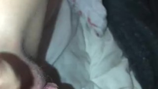 White girl with nice tits and thick ass plays with wet pussy