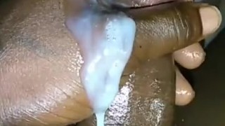 Almost caught busting big nut