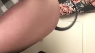 Puppy wags and paws at you