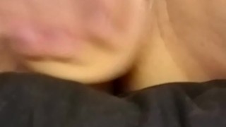 Chubby girl takes a 7in dildo