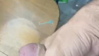 Outside jacking off
