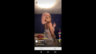 Jodi Couture IN SEE THRU DRESS !!! on INSTAGRAM LIVE 