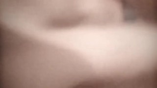 Amateur teen girl rub his pussy with big spray