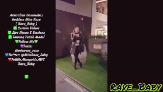 Sexy Smoking Domme gets playful in pvc boots and fishnets