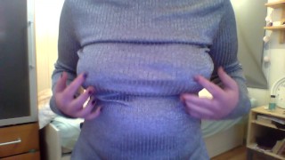 playing with my boobs