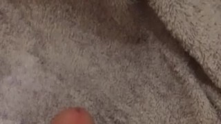 Trying to hit the mirror when I cum