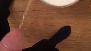 Morning wood piss
