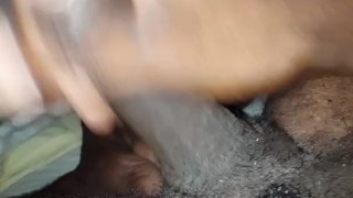 Jerking my big black cock