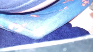 Pillow humping through boxers R*