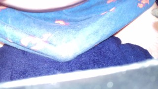 Pillow humping through boxers R*