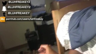 College teen edges big black dick