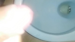 Masturbandome en el baño publico