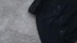 Huge Explosion of Jizz while Spanking the Monkey