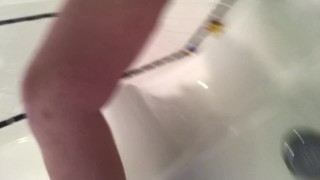 Pissing in my purple panties for you.