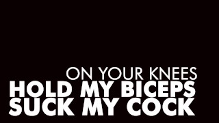 ON YOUR KNEES, MUSCLE BOY