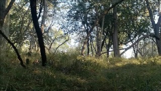 Public Handjob in Forest/Woods