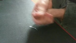 Quickie with my jeans on before work (thick load)