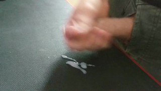 Quickie with my jeans on before work (thick load)