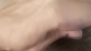 Quick multiple orgasms in the bathroom