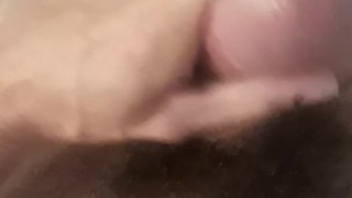 Quick multiple orgasms in the bathroom