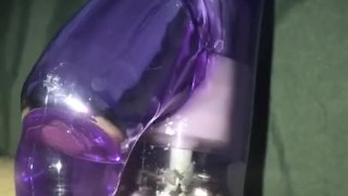 EXTRA Close Up Pussy No Hands Rotating Beads Vibe