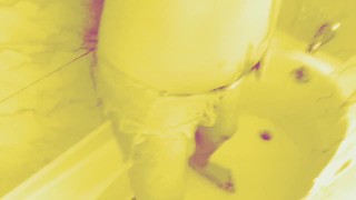 Alien in Belly! Chubby Sissy in the Shower Impregnation! Bulge Invasion