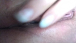 White cream from my wet pussy