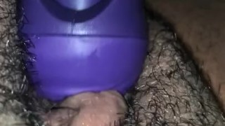 Clit Stimulation on Fat Wet Ebony Latina Pussy