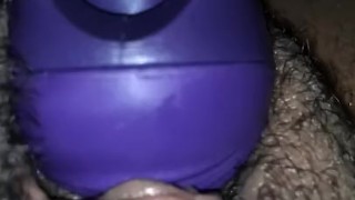 Clit Stimulation on Fat Wet Ebony Latina Pussy