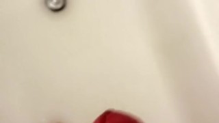Cumming in the shower