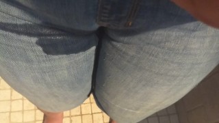 Peeing in my new jeans!