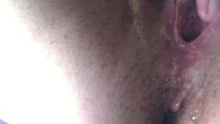 Close-up Dripping creampie
