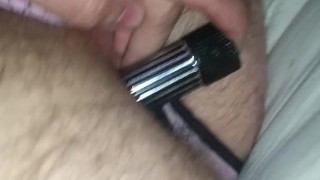 My Favorite panties, using small dildo on myself