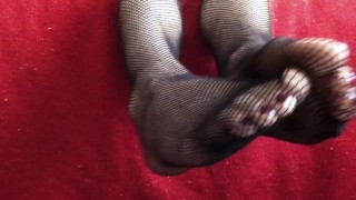 Rubbing My Fishnet Stockings Together!