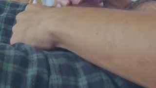My Hard throbbing Cock filling up a fake pussy.