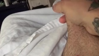 Stroking my big dick