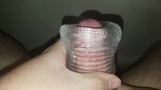 See-through Fleshlight and Cum
