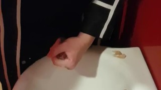 Kirito SAO cosplay masturbation cum