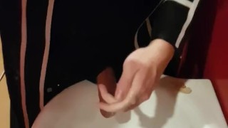 Kirito SAO cosplay masturbation cum