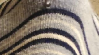 Precum flowing through underwear