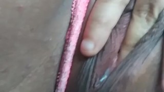 Young Pussy Creams With One Finger
